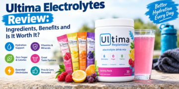 Ultima Electrolytes review featuring electrolyte drink mix, zero sugar, hydration benefits, vitamins, minerals and assorted flavours