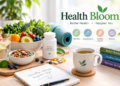 Health Bloom health and wellness guide featuring nutrition, supplements, healthy habits and wellbeing